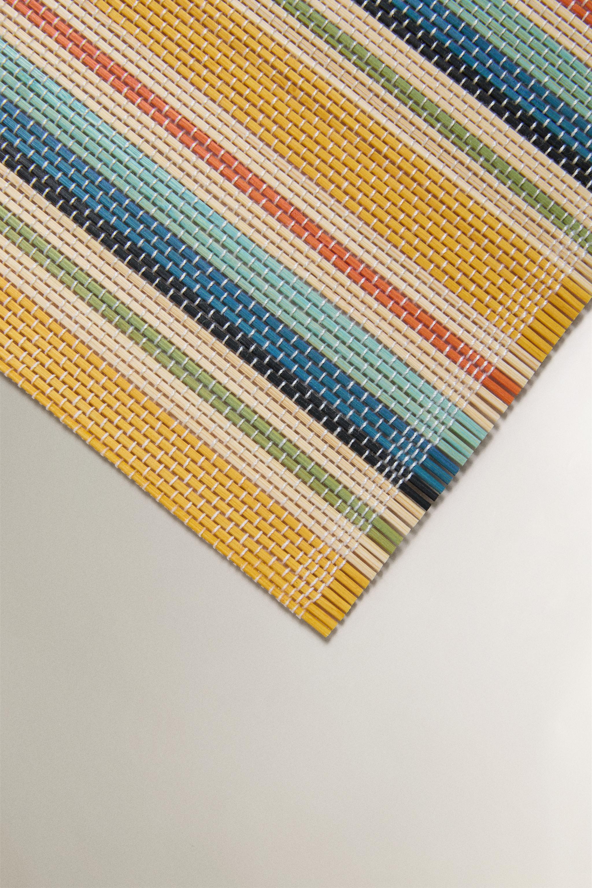 STRIPED BAMBOO PLACEMAT